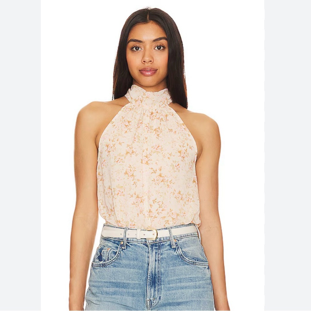 NWOT sold out 1. State tie back halter top in petal pink